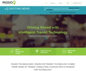 Passiotech.com(Passio Technologies Passenger Intelligence & Vehicle Tracking Systems) Screenshot