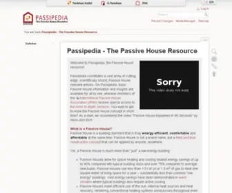 Passipedia.org(The Passive House Resource) Screenshot