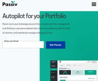 Passiv.com(Free Portfolio Rebalancing Software) Screenshot