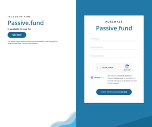 Passive.fund(See related links to what you are looking for) Screenshot
