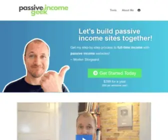 Passiveincomegeek.com(Let's Create Passive Income Sites) Screenshot