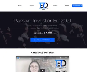 Passiveinvestored.com(Passive Investor Ed 2021) Screenshot