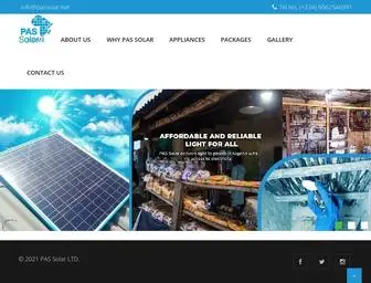 Passolar.net(PAS Solar Nigeria Limited) Screenshot