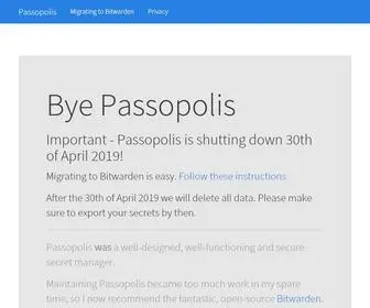 Passopolis.com(Manage secrets securely) Screenshot