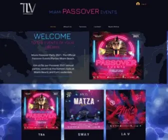 Passovereventsmiami.com(Passover Party Miami) Screenshot