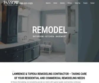 Passowremodeling.com(Topeka Remodeling Contractor (Passow Remodeling) Kitchen Remodeling) Screenshot