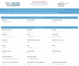 Passport-India-Online.in(Apply for a Passport Online) Screenshot