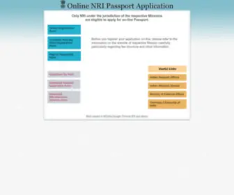 Passport.gov.in(Indian Passport) Screenshot