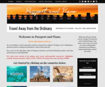 Passportandpiano.com(Passport and Piano) Screenshot