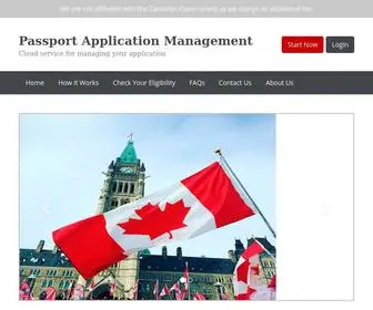 Passportcanada.org(Passport Application Management) Screenshot