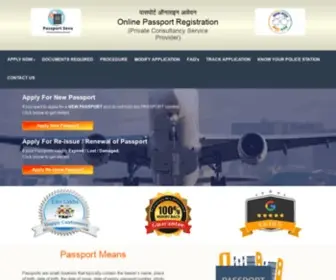 Passportconsultancy.co.in(Passport Online Application. Process) Screenshot