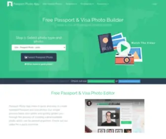 Passportphotoapp.com(Free Passport Photo Online Builder) Screenshot
