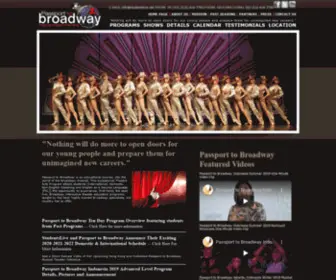 Passporttobroadway.com(Passport to Broadway) Screenshot