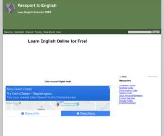 Passporttoenglish.com(Learn English Online for Free) Screenshot