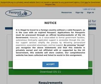 Passportusa.org(Passport USA) Screenshot