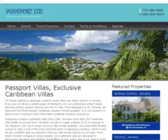 Passportvillas.com(Caribbean Villa Family Vacations) Screenshot