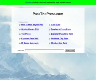 Passthepress.com(De beste bron van informatie over pass the press) Screenshot