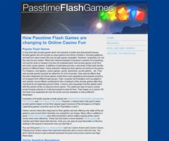 Passtimeflashgames.info(Passtime Flash Games) Screenshot