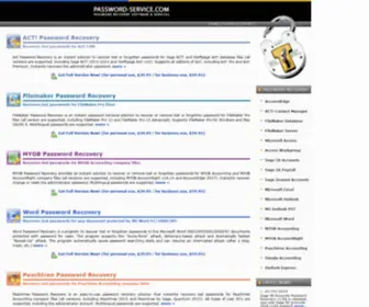 Password-Service.com(Password Recovery Software and Services) Screenshot