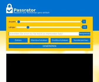 Passwordgenerator-Online.com(Password Generator online) Screenshot