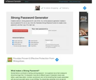 Passwordgenerators.net(Password Generator) Screenshot