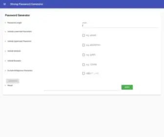 Passwordideas.net(Strong Password Generator) Screenshot