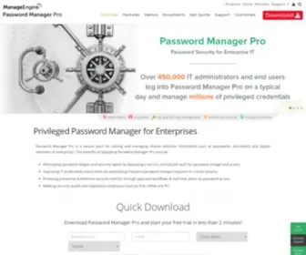 Passwordmanagerpro.com(Password Manager Pro) Screenshot