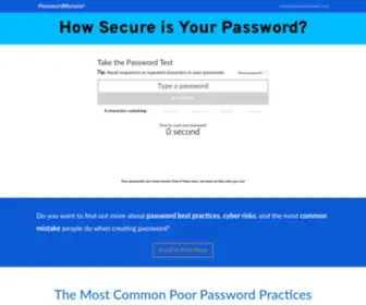 Passwordmonster.com(Password Strength Meter) Screenshot