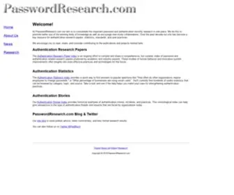 Passwordresearch.com(Password) Screenshot