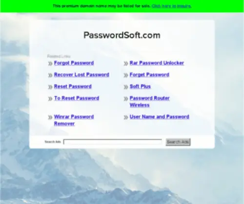 Passwordsoft.com Screenshot