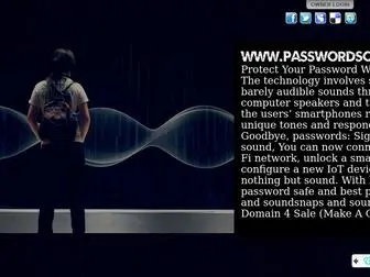 Passwordsound.com(Computer security) Screenshot