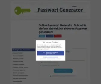 Passwort-Generator.com(Online Passwort Generator) Screenshot