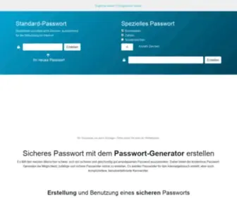 Passwort-Generator.eu(Sicheres Passwort online erstellen) Screenshot