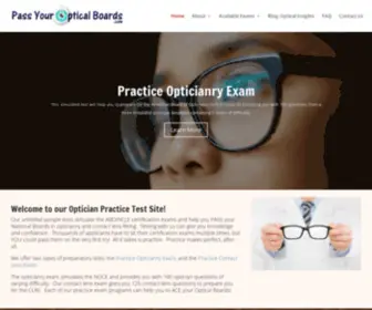 Passyouropticalboards.com(Pass Your Optical Boards) Screenshot