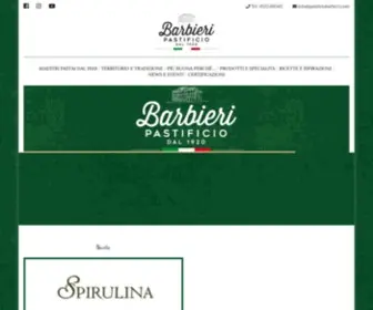 Pasta-Barbieri.com(PASTIFICIO BARBIERI dal 1920 Maestri Pastai emiliani) Screenshot