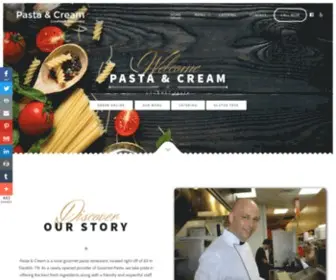 Pastaandcream.com(Pasta And Cream) Screenshot