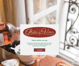 Pastaandvino.com(Pasta And Vino) Screenshot