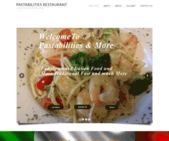 Pastabilitiesrestaurant.com(Italian Restaurant Fort Myers) Screenshot