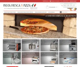 Pastafrescaypizza.com(Maquinaria profesional para Pasta Fresca y Pizza) Screenshot