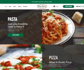 Pastapartyusa.com(Italian Food & Drink) Screenshot