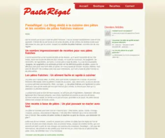 Pastaregal.fr(PastaRégal) Screenshot