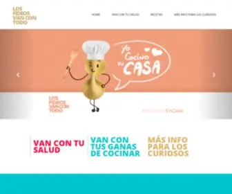 Pastaysalud.com(Los Fideos Van con Todo) Screenshot