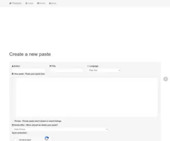 Pastebin.pl(Internet) Screenshot