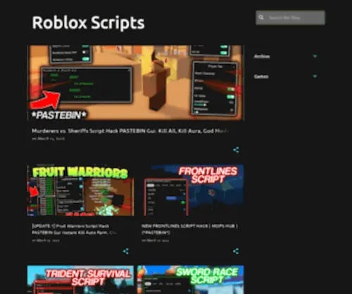 Pastebinscripts.com(Roblox Scripts) Screenshot