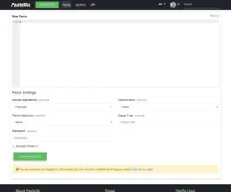 Pastedir.com(PasteDir) Screenshot