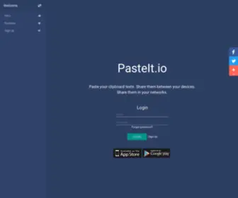 Pasteit.io(Clipboard share copy paste) Screenshot