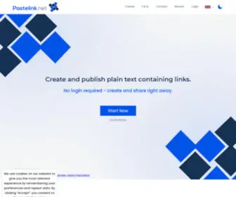 Pastelink.net(Publish Hyperlinks) Screenshot