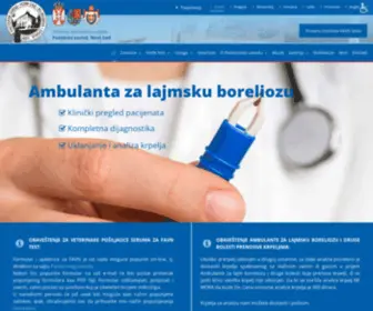 PasterovZavod.rs(Nacionalna referentna laboratorija za besnilo) Screenshot