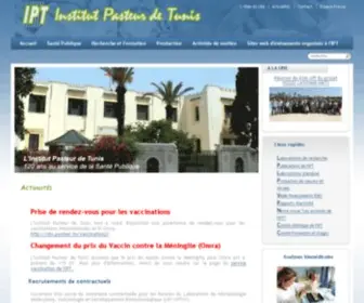 Pasteur.tn(Institut Pasteur de Tunis) Screenshot