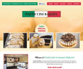 Pasticcinibakery.com(Pasticcini Bakery) Screenshot